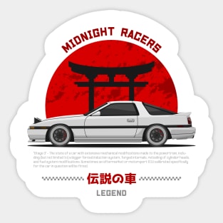 Midnight Racer White MK3 A70 JDM Sticker